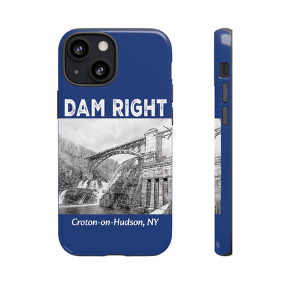 DAM RIGHT iPhone Tough Cases in Croton River blue