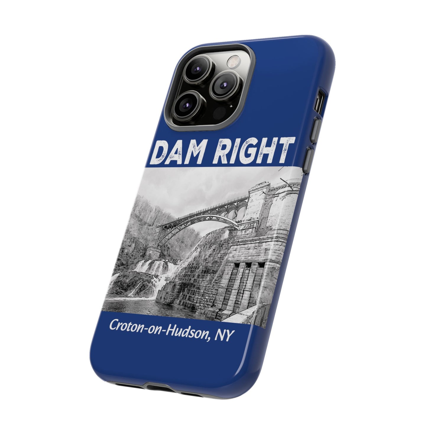 DAM RIGHT iPhone Tough Cases in Croton River blue