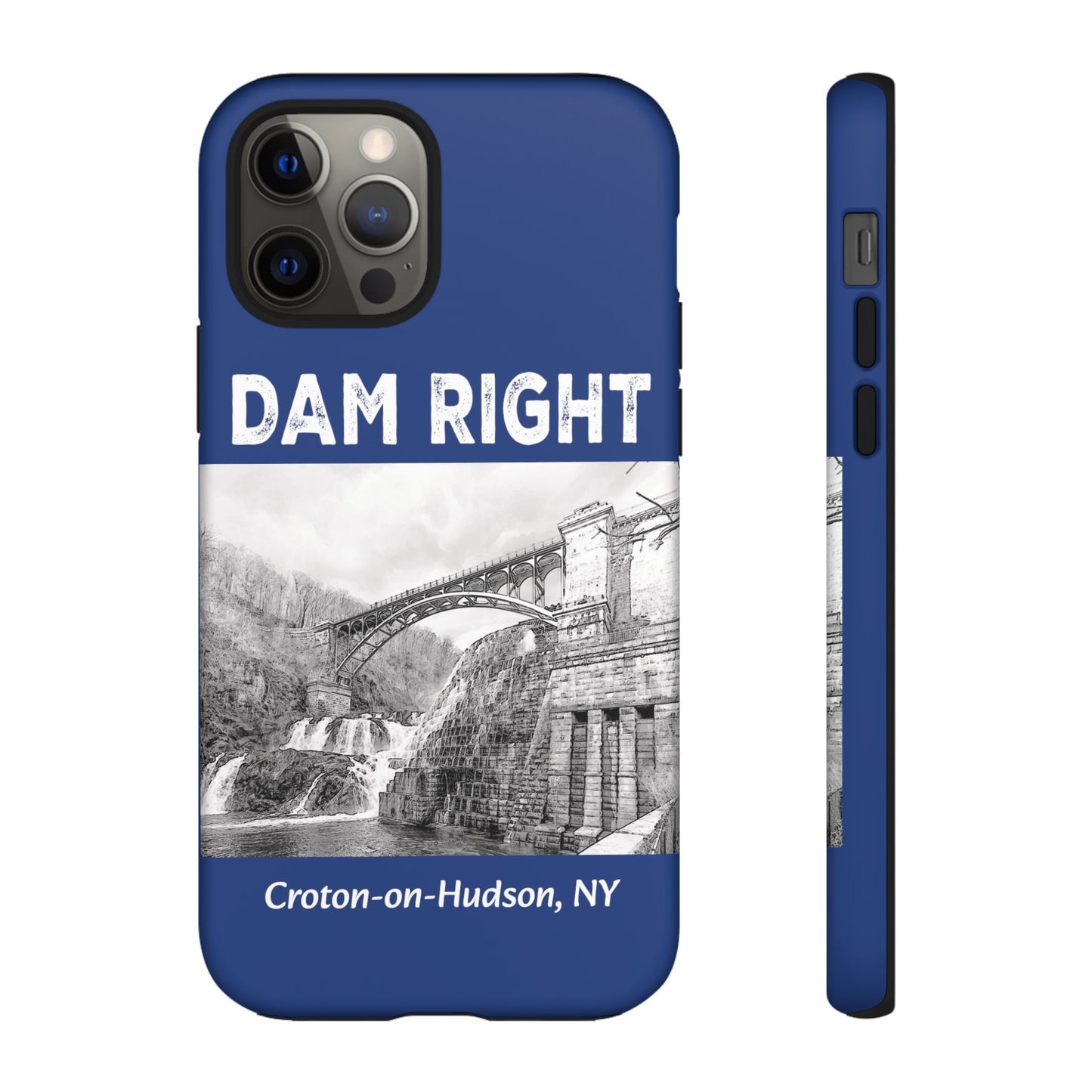 DAM RIGHT iPhone Tough Cases in Croton River blue