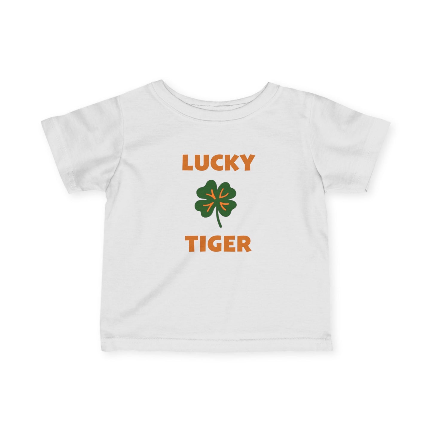 Lucky Tiger Croton Infant Tee Green St. Patty's Day Shamrock