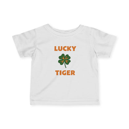 Lucky Tiger Croton Infant Tee Green St. Patty's Day Shamrock