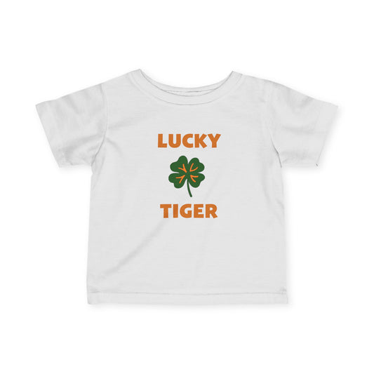 Lucky Tiger Croton Infant Tee Green St. Patty's Day Shamrock
