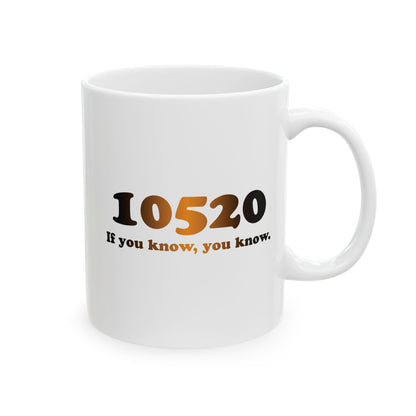 10520 orange and black logo mug