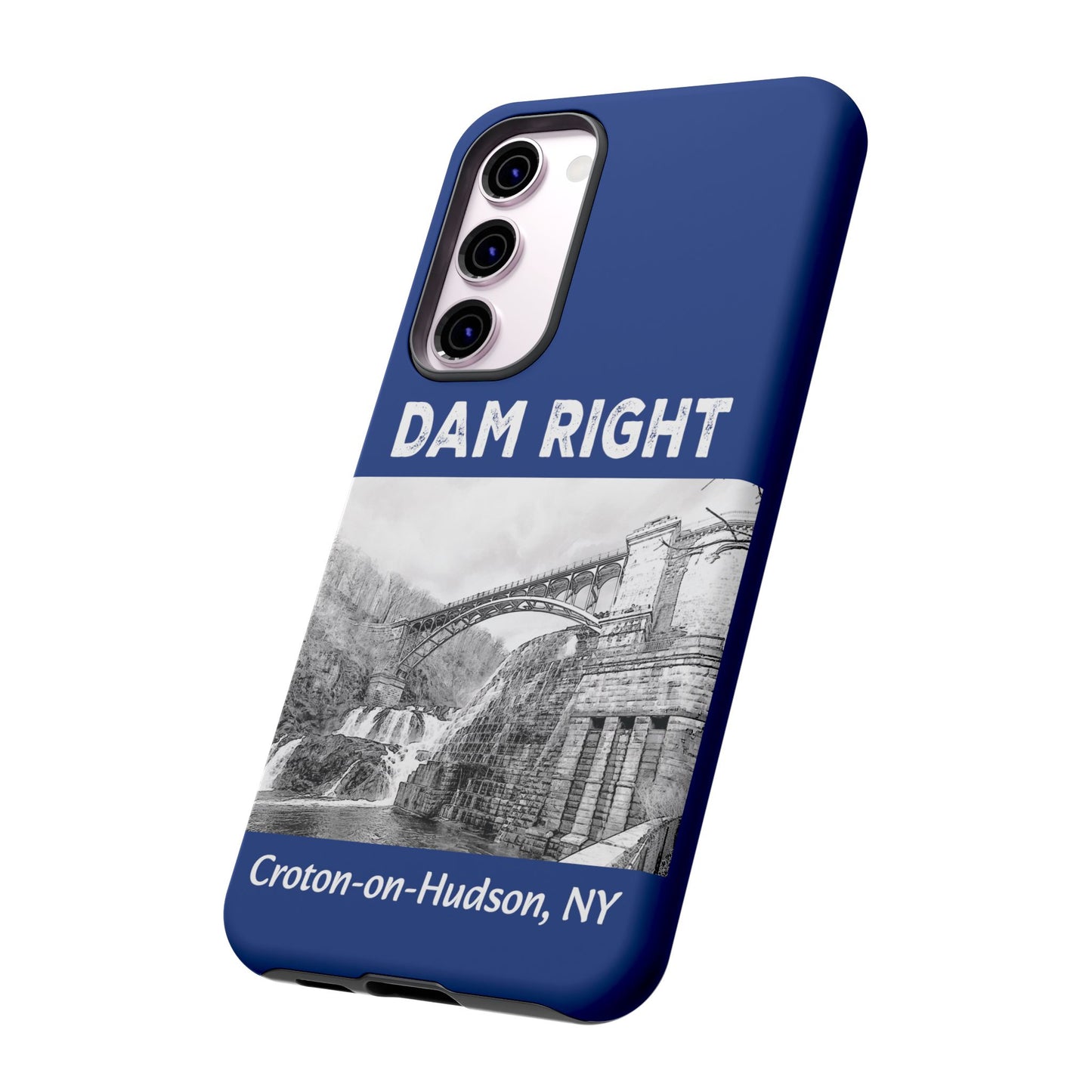 DAM RIGHT iPhone Tough Cases in Croton River blue