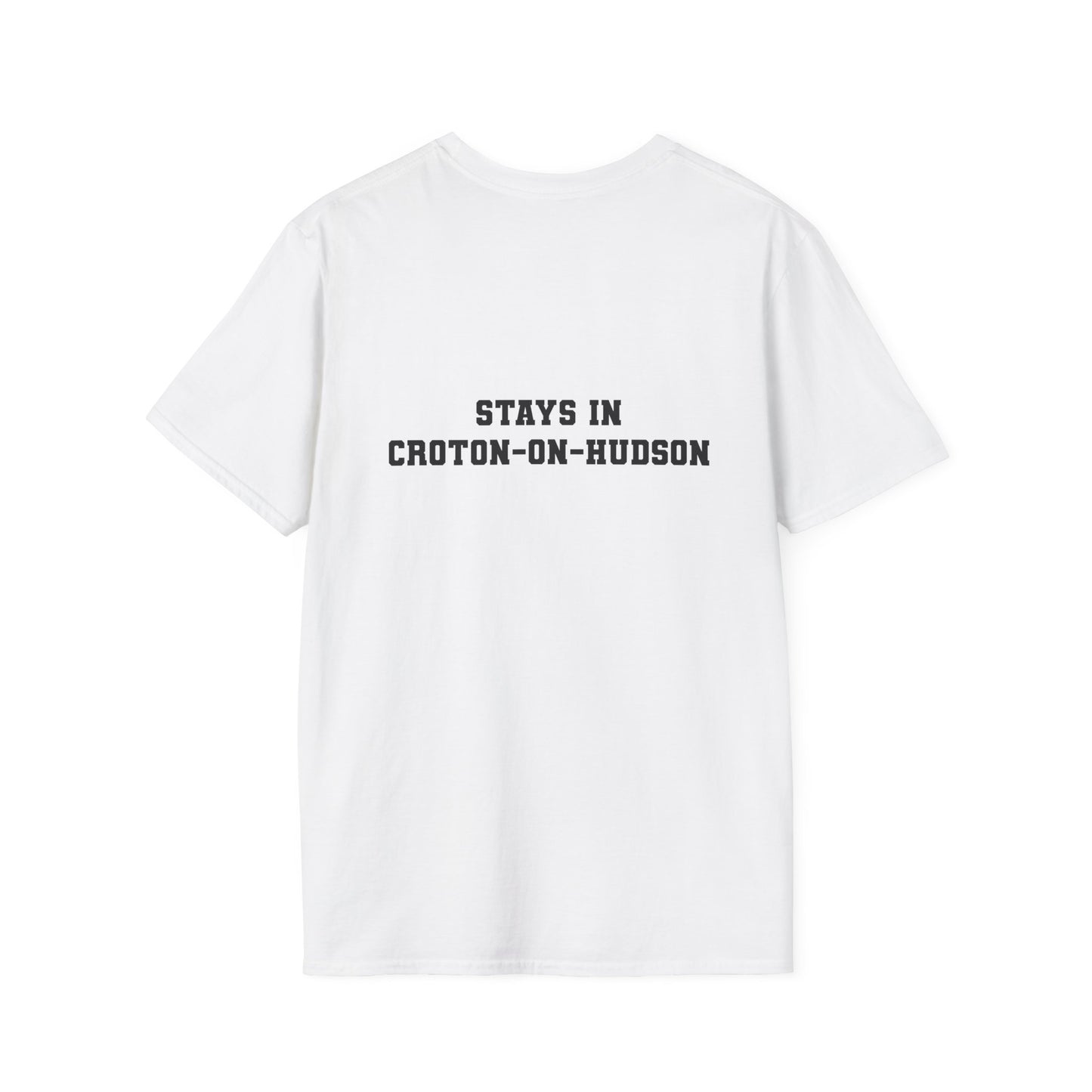 Mens / Unisex Tee "What Happens in Croton-on-Hudson stays in Croton-on-Hudson" light colors