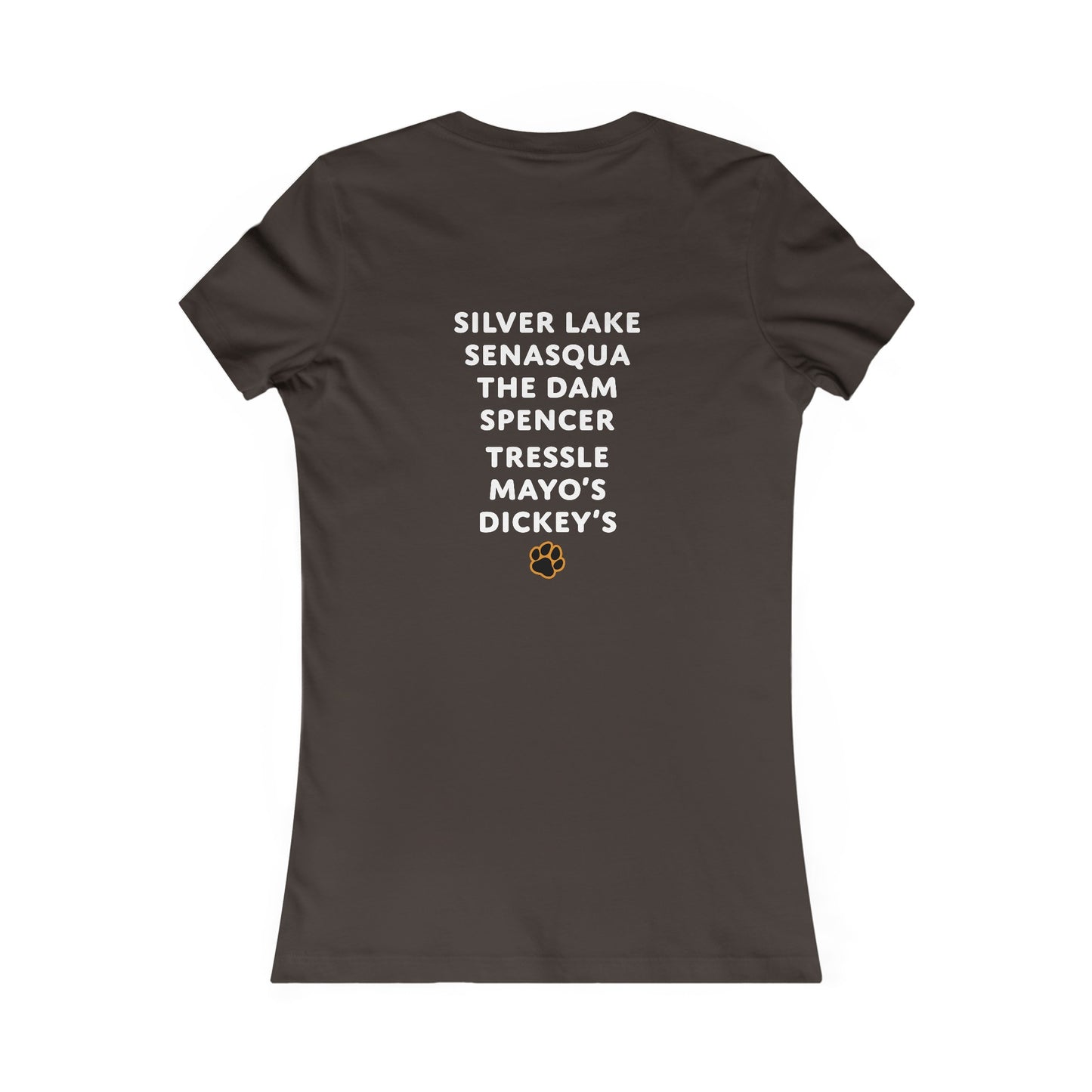 Women's Fitted Croton PARTY SPOTS Tee (Dark/Colors)