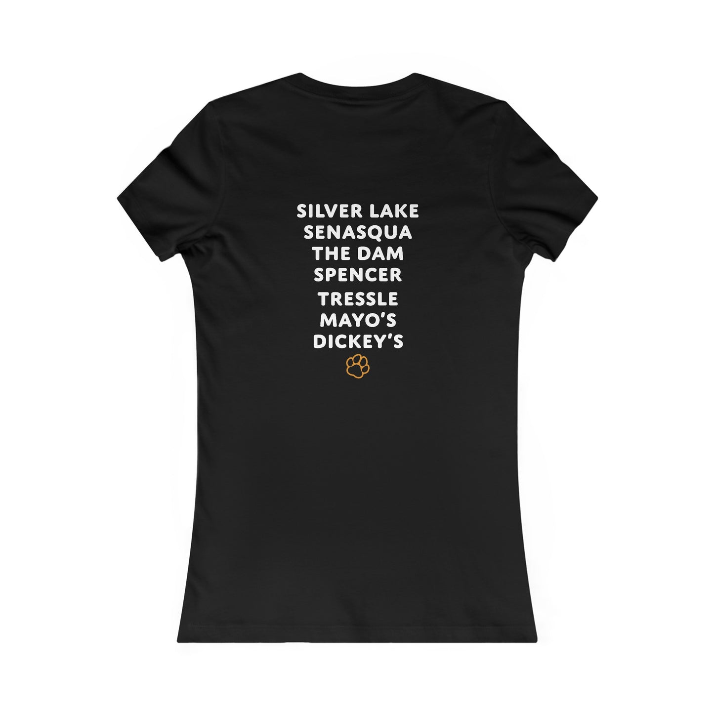 Women's Fitted Croton PARTY SPOTS Tee (Dark/Colors)