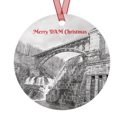 Merry DAM Christmas Croton Dam Ornament / COH back