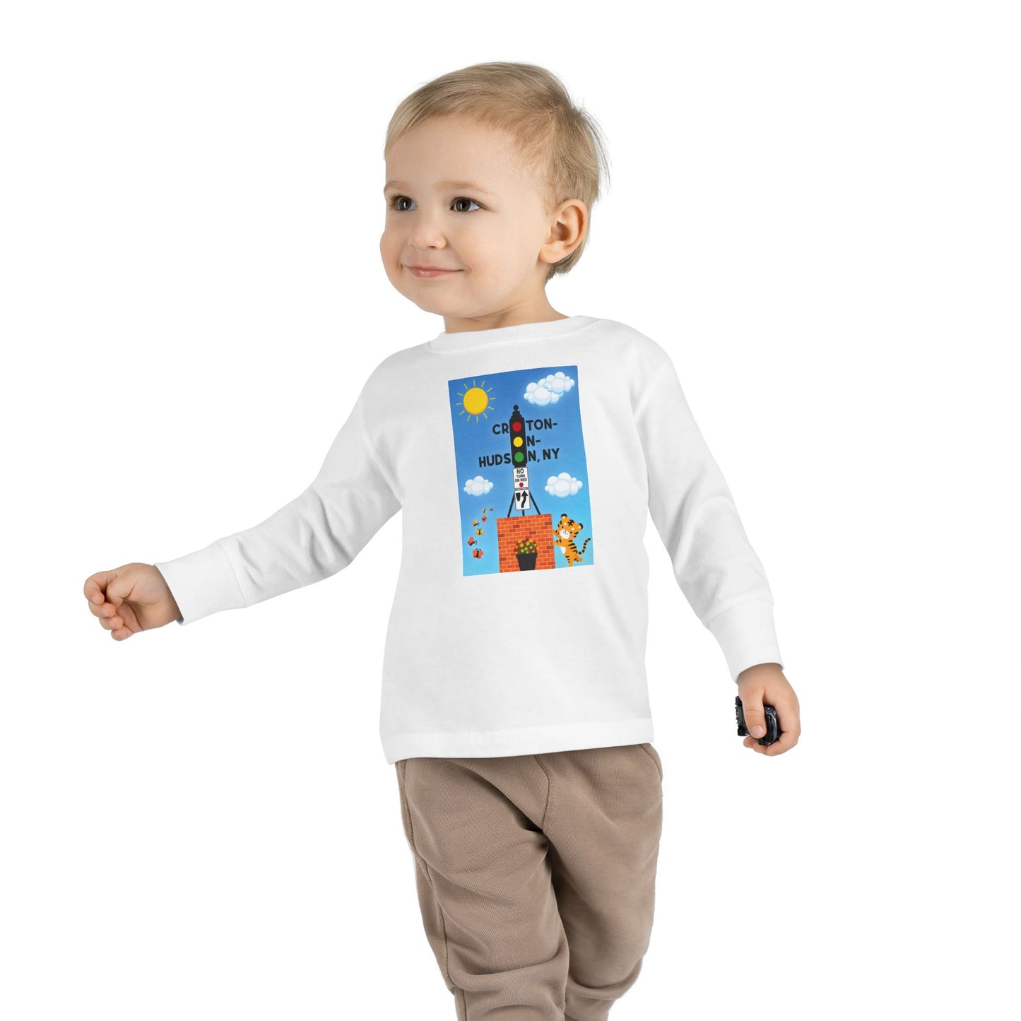 Dummy Light Tiger Croton Toddler Long Sleeve Tee