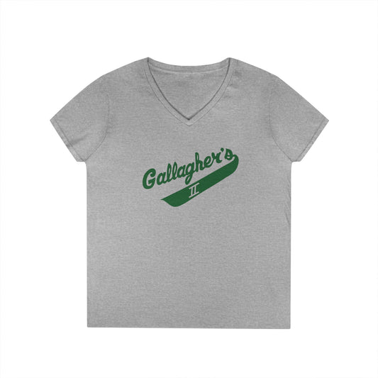 Gallagher's II Ladies V-Neck T-Shirt,