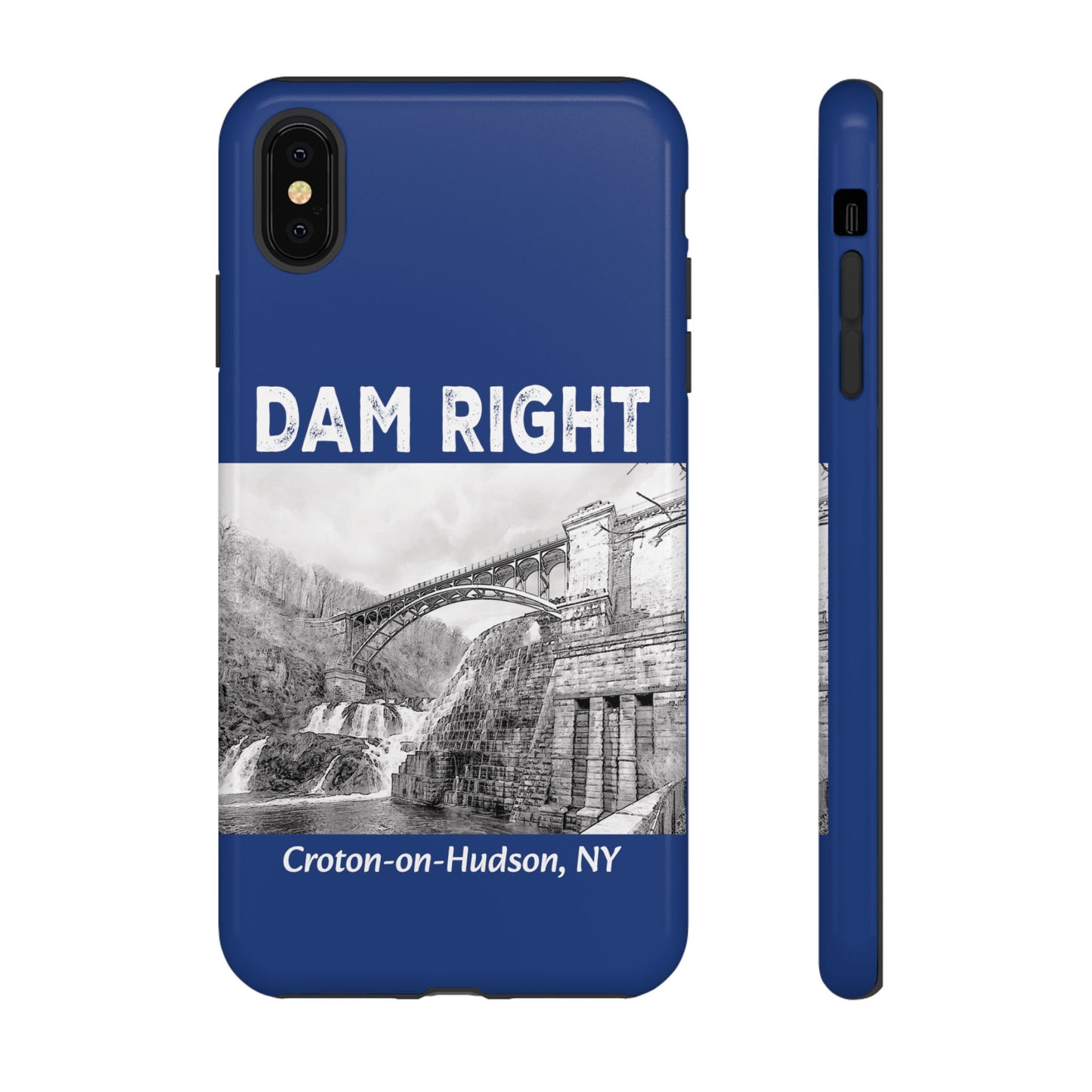 DAM RIGHT iPhone Tough Cases in Croton River blue