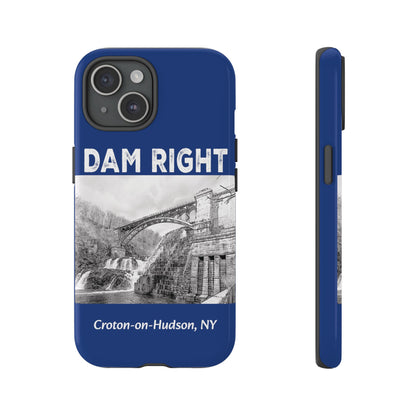 DAM RIGHT iPhone Tough Cases in Croton River blue