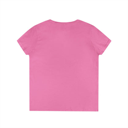 The Book and Record Ladies V-Neck T-Shirt