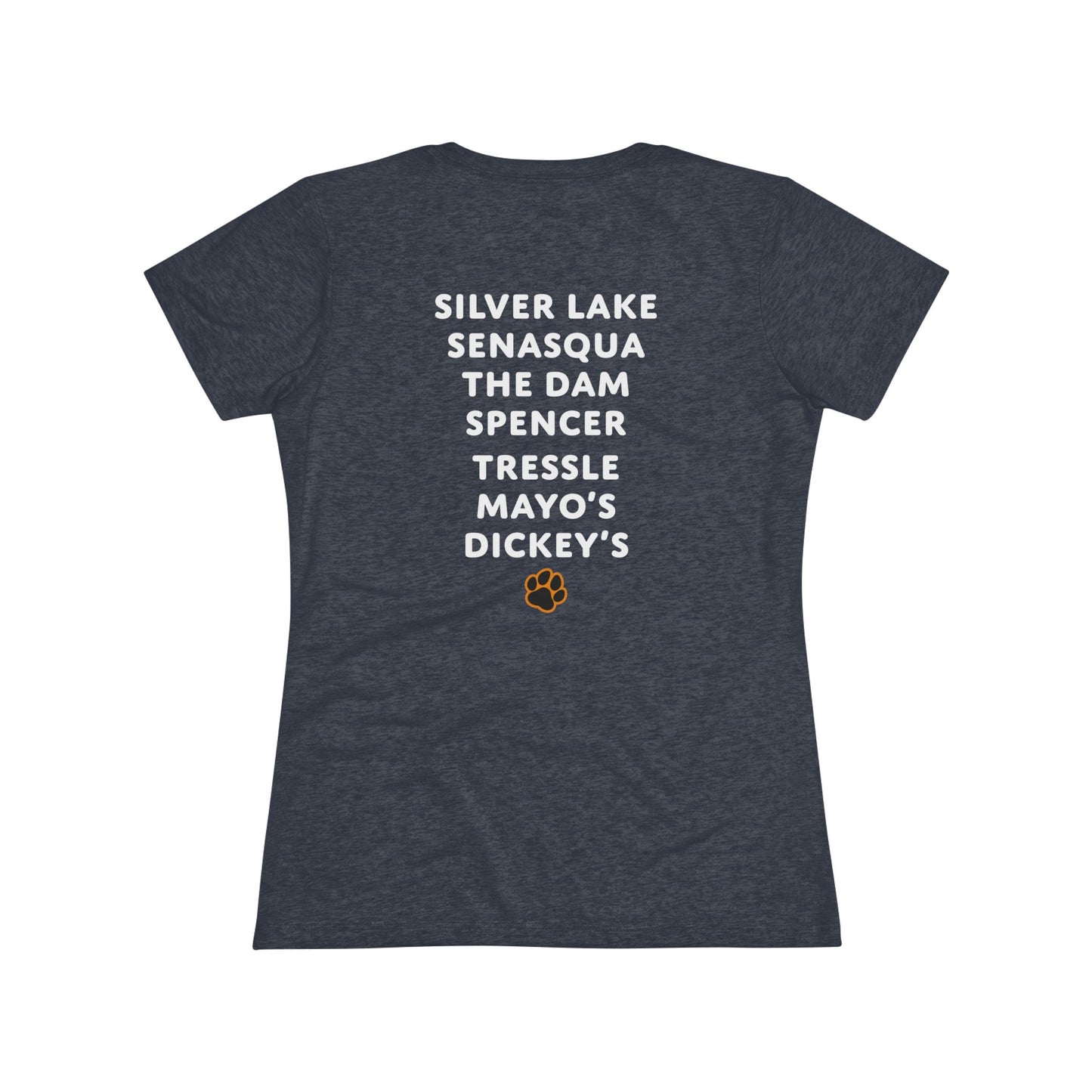 Women's Fitted Croton PARTY SPOTS Tee (Dark/Colors)