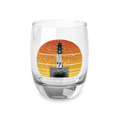 Dummy Light retro design Croton Whiskey Glass - white