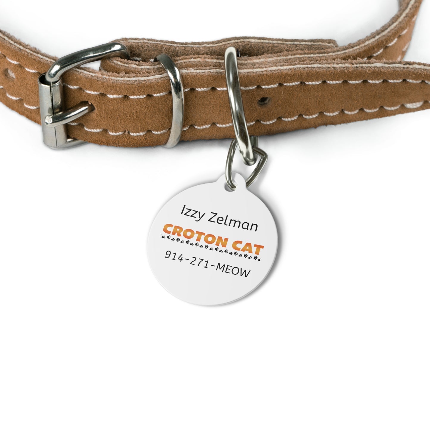 PERSONALIZED Cat ID / Croton Tiger Tag