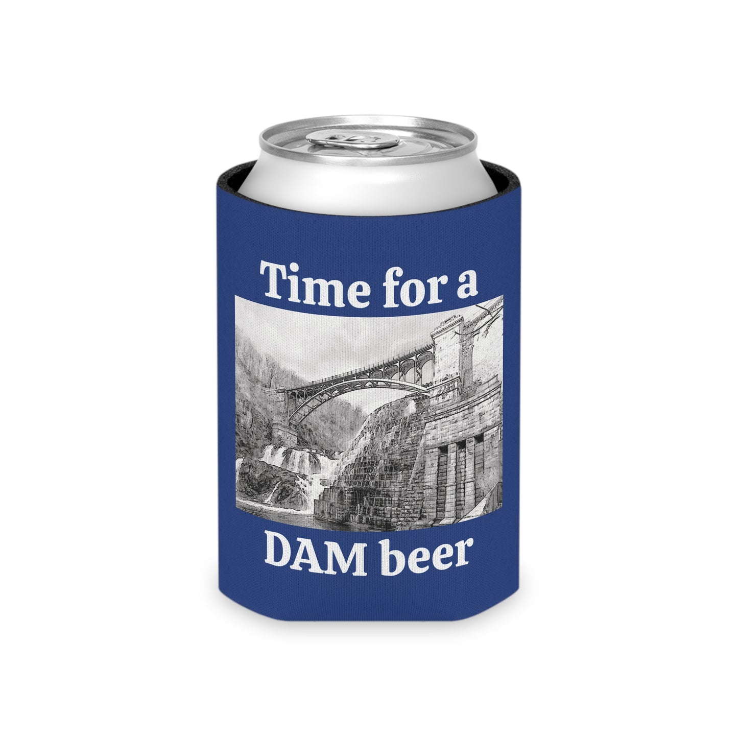 Time for a DAM beer slim can and regular koozie