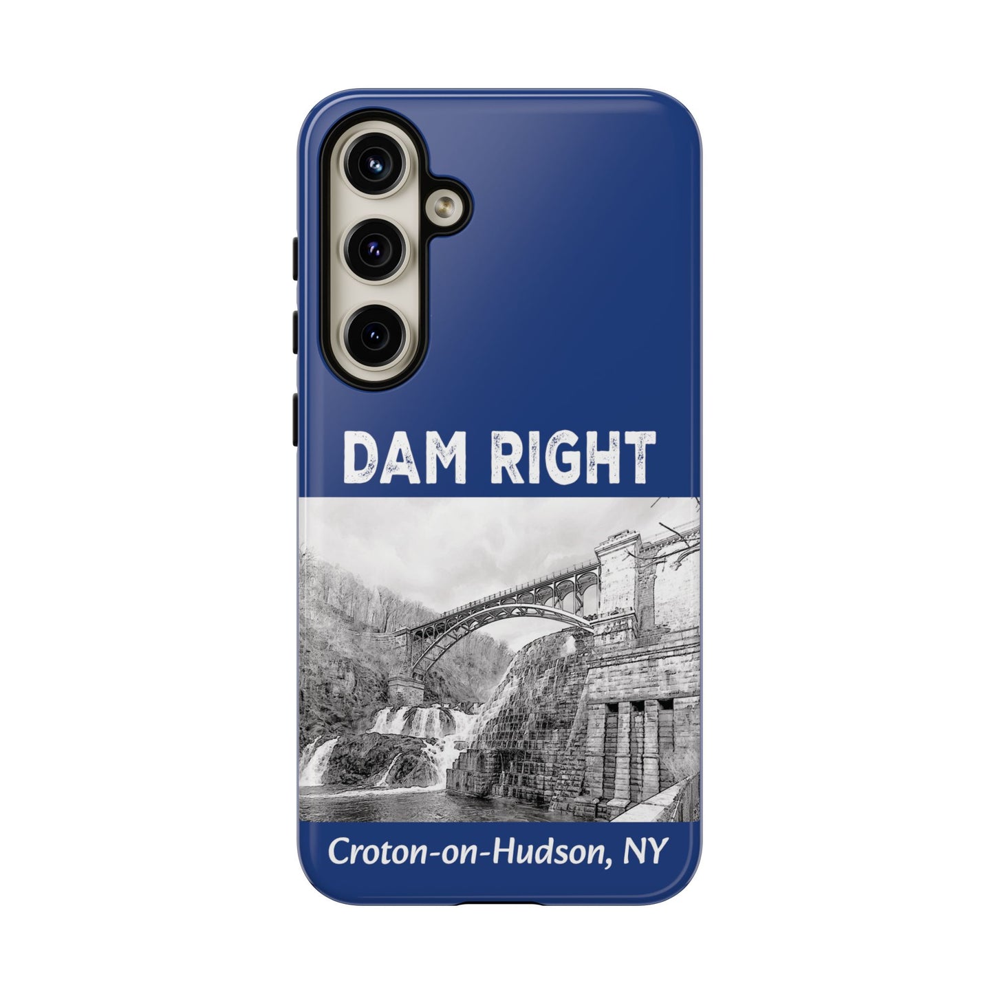 DAM RIGHT iPhone Tough Cases in Croton River blue