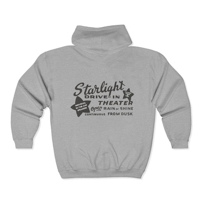 Starlight Drive-in unisex zip -up hoodie