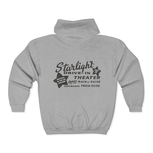 Starlight Drive-in unisex zip -up hoodie
