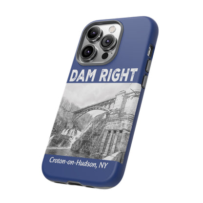 DAM RIGHT iPhone Tough Cases in Croton River blue