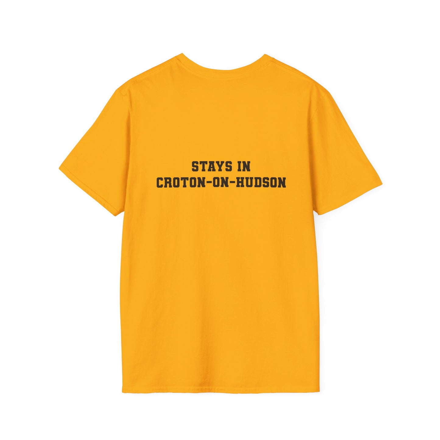 Mens / Unisex Tee "What Happens in Croton-on-Hudson stays in Croton-on-Hudson" light colors