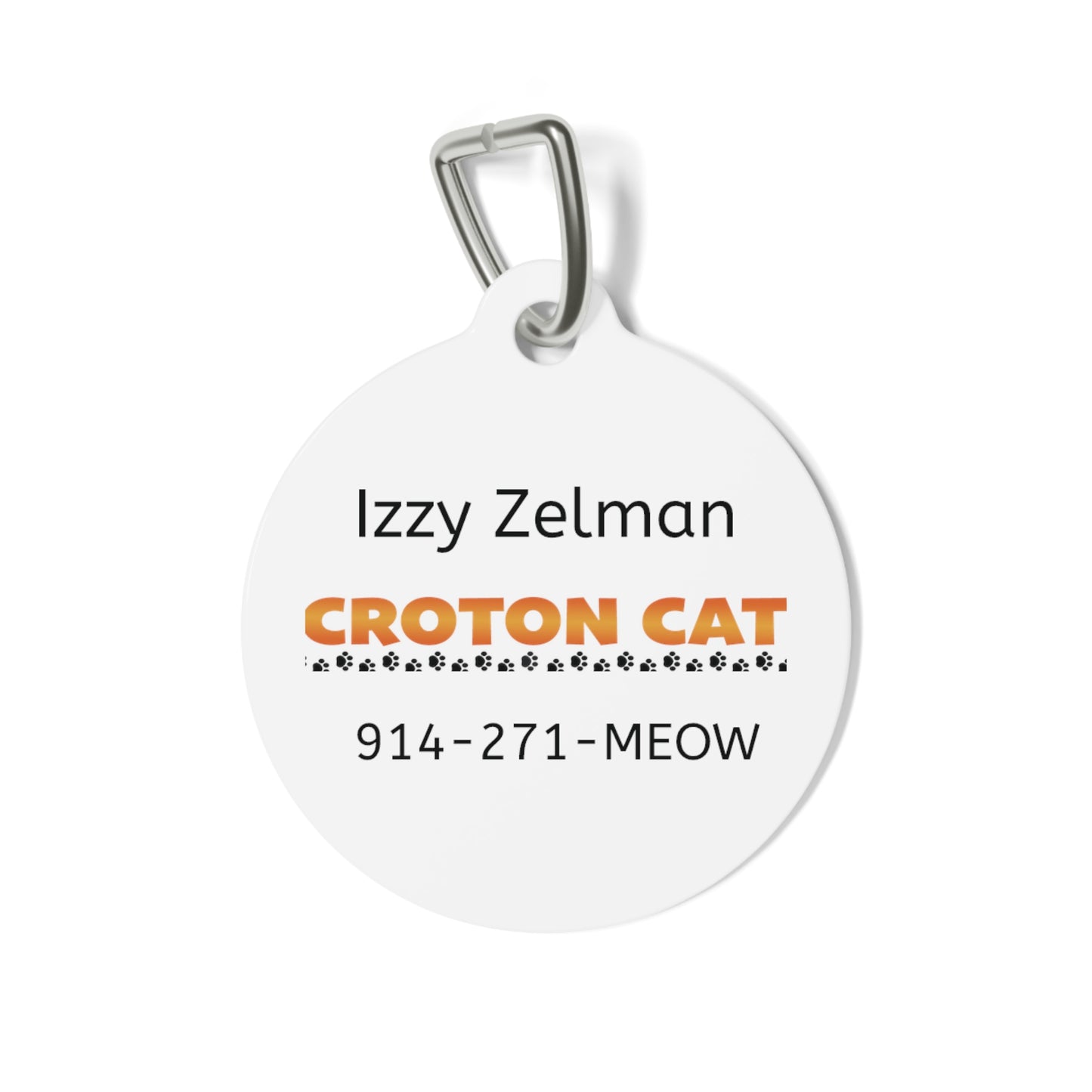 PERSONALIZED Cat ID / Croton Tiger Tag