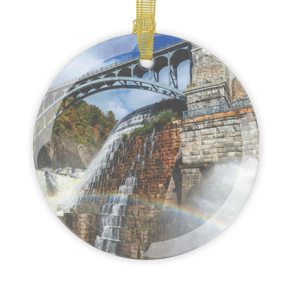 Croton DAM Spillover Glass Ornament