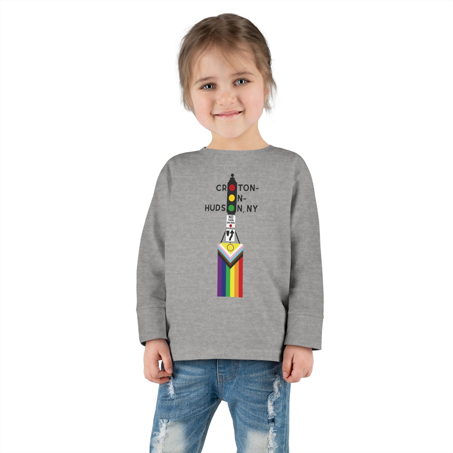 Dummy Light / Pride Croton Toddler Long Sleeve Tee