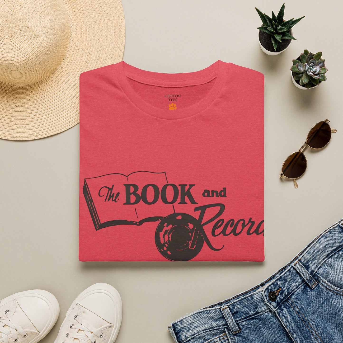 The Book and Record Unisex tee