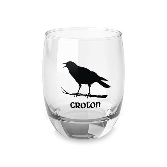 Phyllis Reilly Crow Whiskey Glass (black)