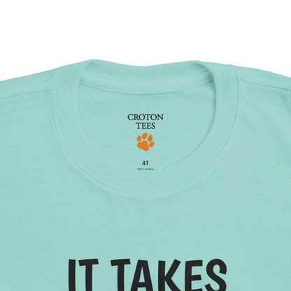 It Takes a Village Croton Peace toddler tee