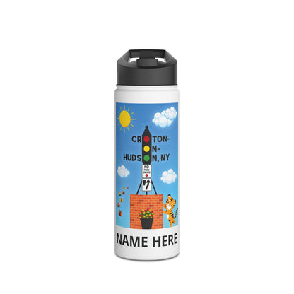Croton Dummy Light / Tiger personalized Stainless Steel Water Bottle - 2 sizes
