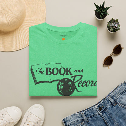 The Book and Record Unisex tee