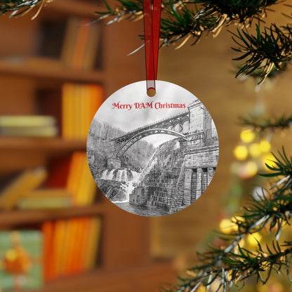 Merry DAM Christmas Croton Dam Ornament / COH back