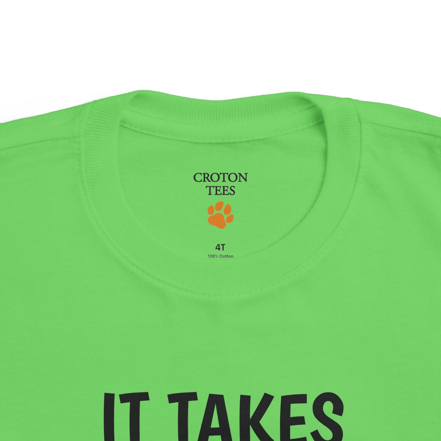 It Takes a Village Croton Peace toddler tee