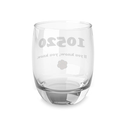 10520 If you know whiskey glass with tiger paw