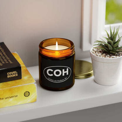 COH Euro sticker amber glass scented candles