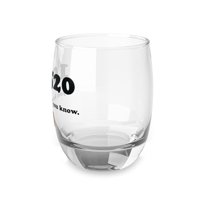 10520 If you know whiskey glass with tiger paw