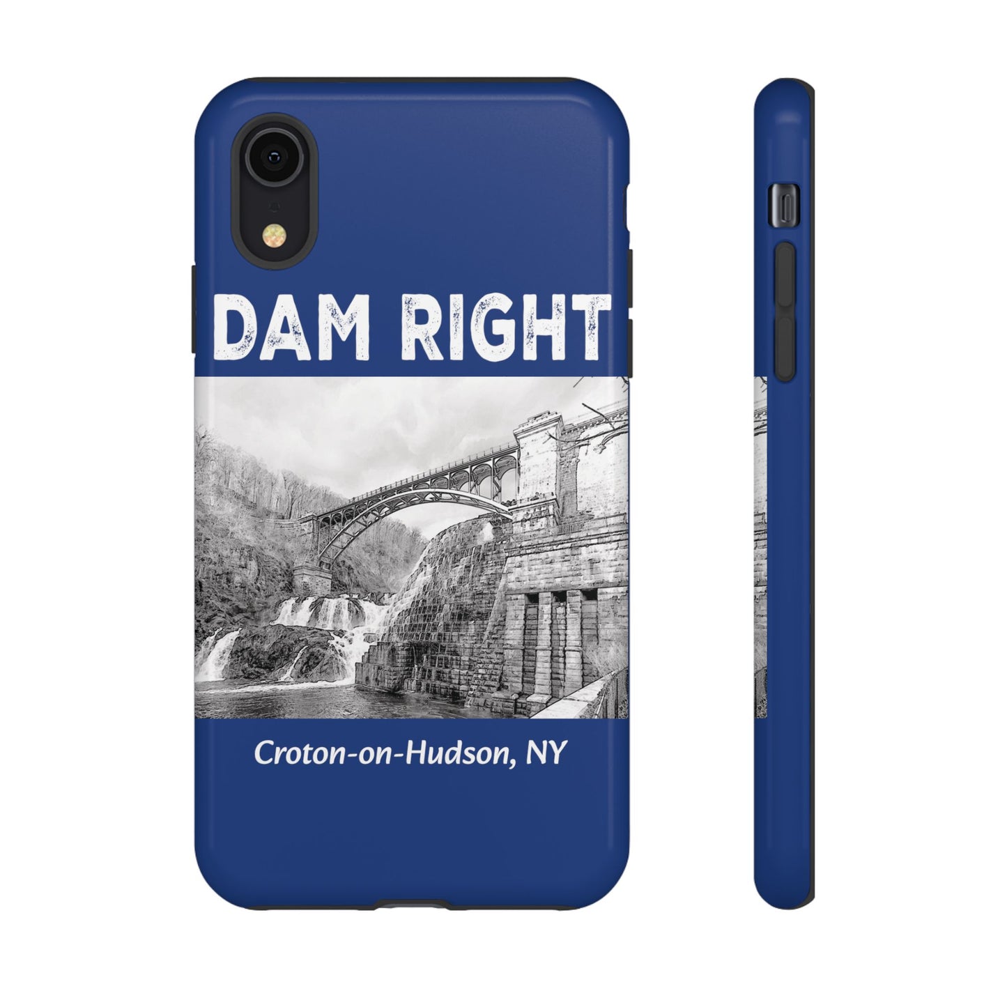 DAM RIGHT iPhone Tough Cases in Croton River blue