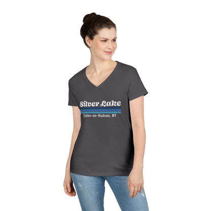 Silver Lake Ladies' V-Neck T-Shirt,