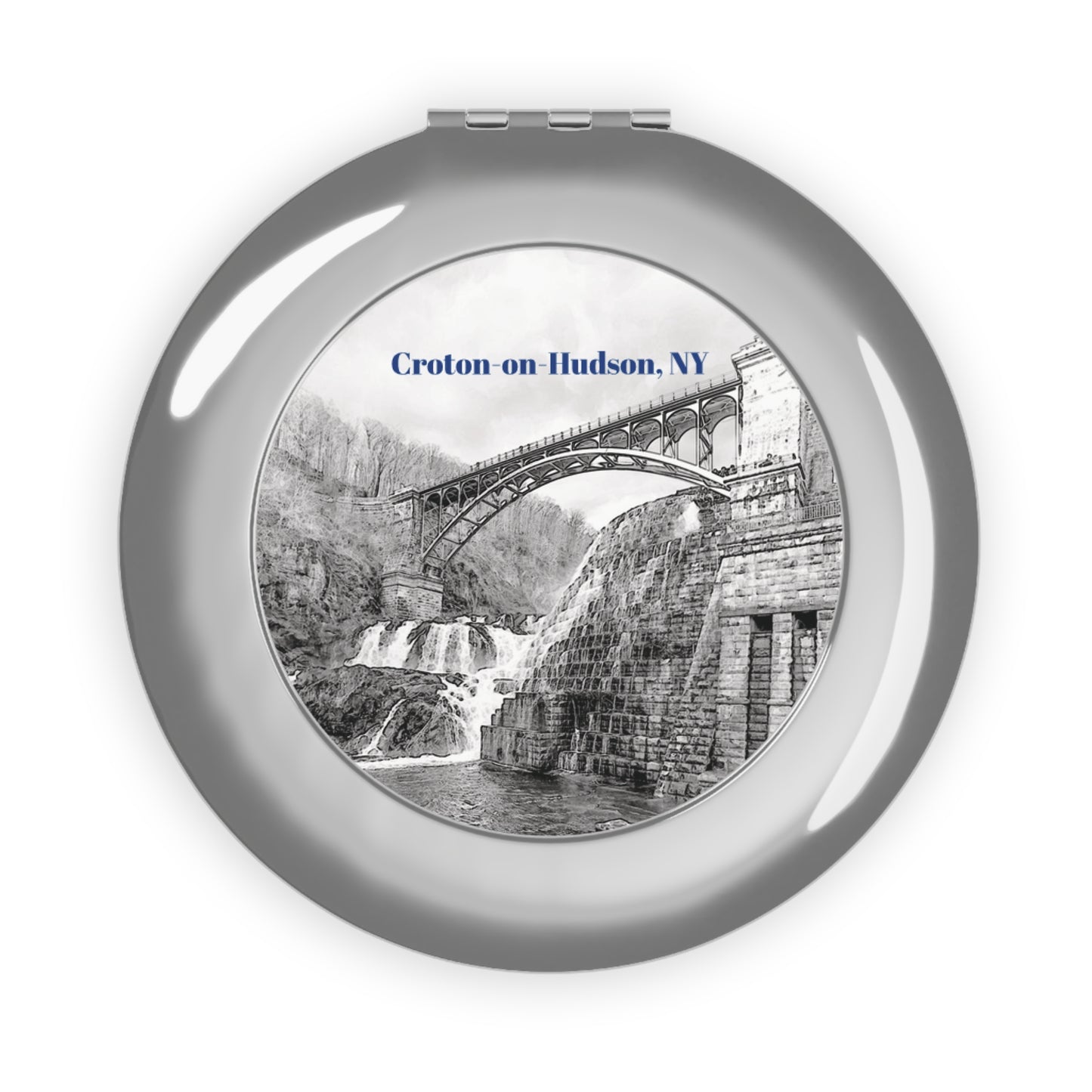 Croton Dam Compact Travel Mirror