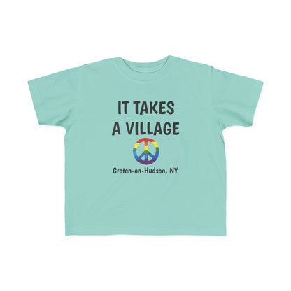 It Takes a Village Croton Peace toddler tee