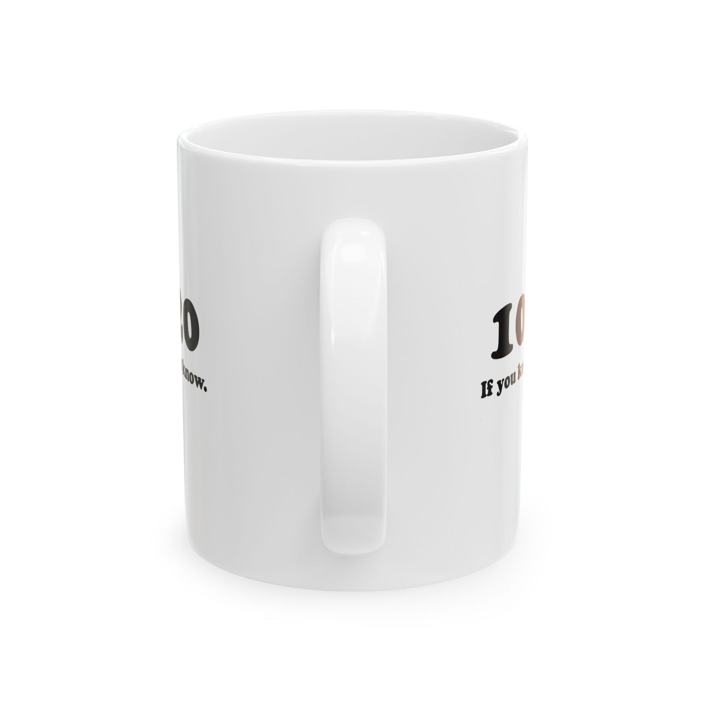 10520 if you know you know orange and black 11 oz mug