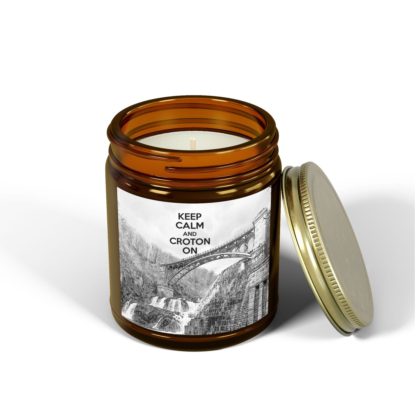 KEEP CALM / Croton Dam scented candles