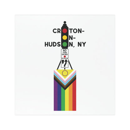 Dummy Light Pride Flag Croton Car Magnet