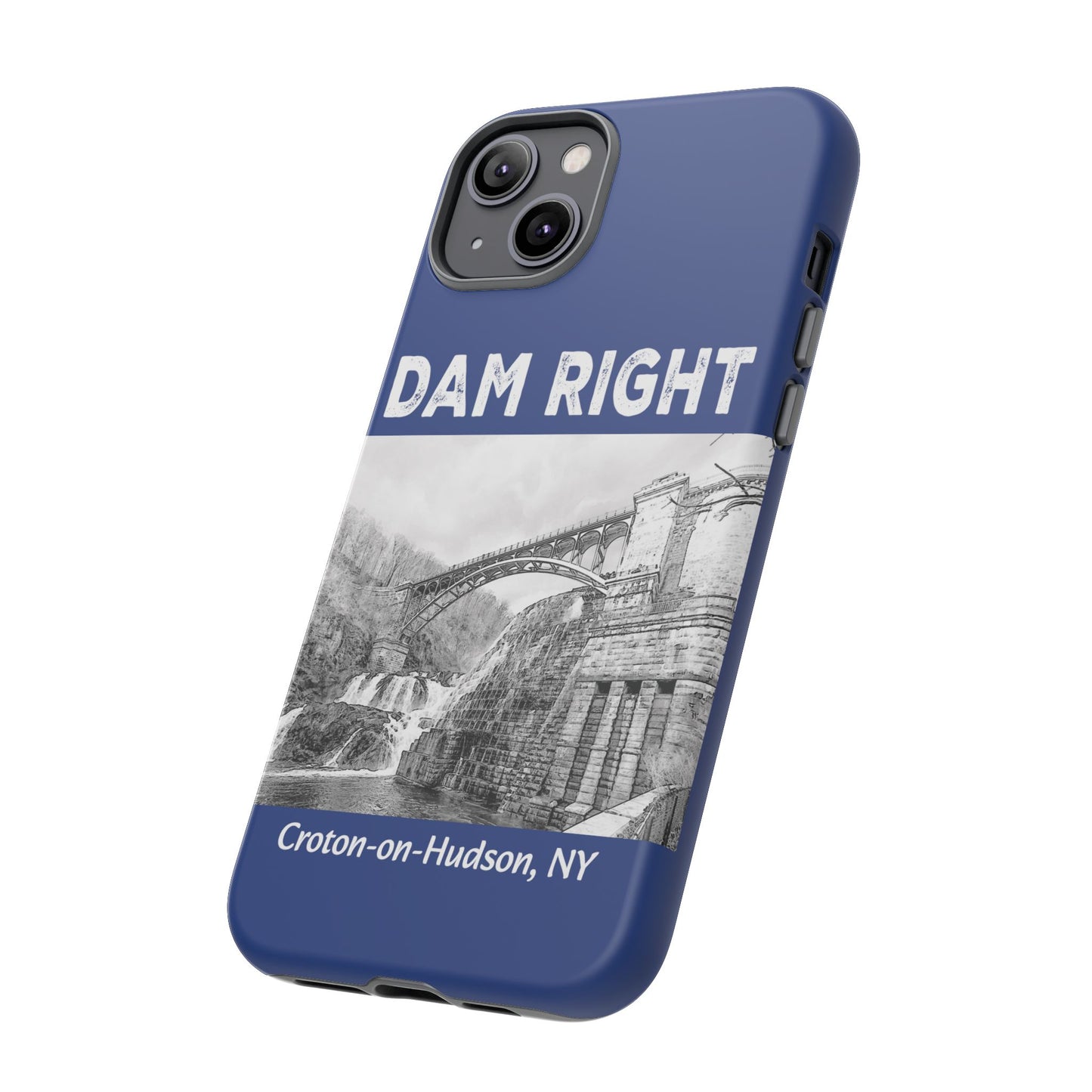 DAM RIGHT iPhone Tough Cases in Croton River blue