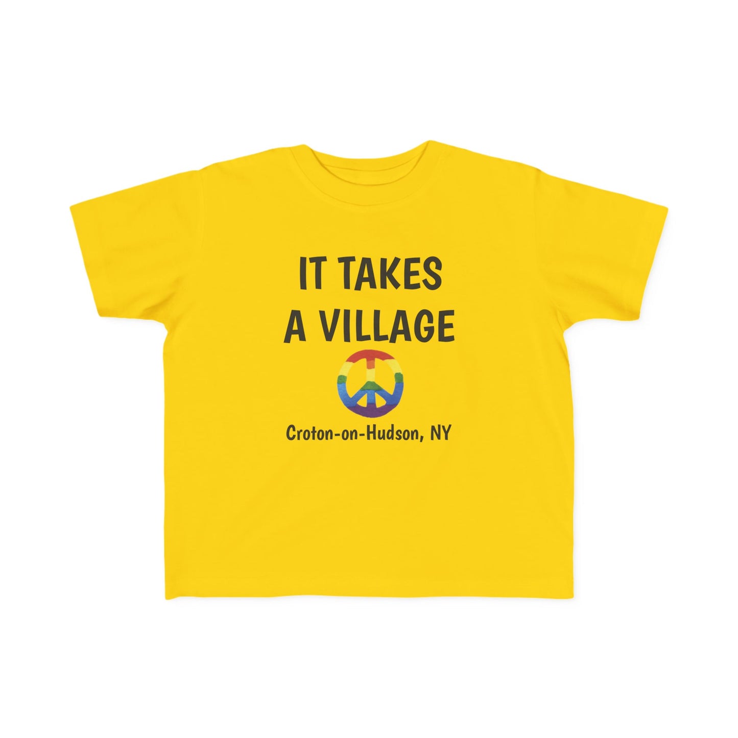 It Takes a Village Croton Peace toddler tee