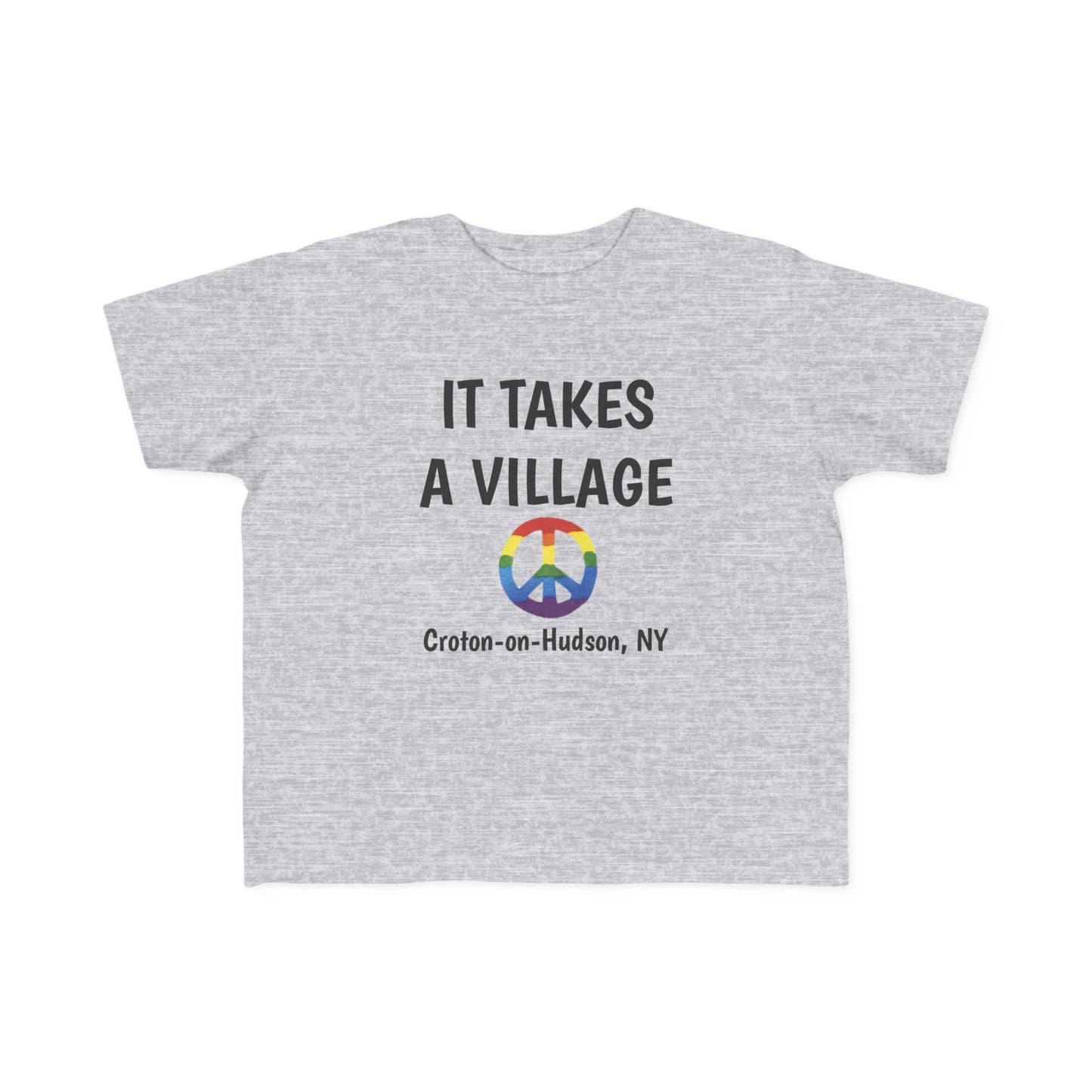 It Takes a Village Croton Peace toddler tee
