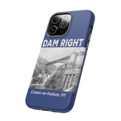 DAM RIGHT iPhone Tough Cases in Croton River blue